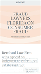 Mobile Screenshot of fraudlawyersflorida.com